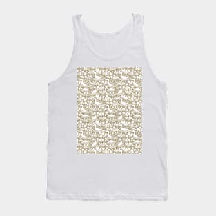 Ducks in the pond woodblock print Tank Top